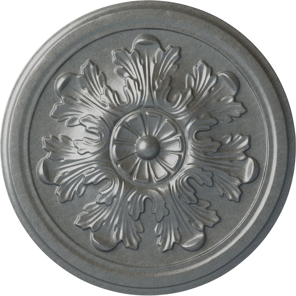 Ekena Millwork Legacy Acanthus Ceiling Medallion (Fits Canopies up to 3 1/2"), 12 3/4"OD x 7/8"P, Platinum CM12LEPLS - main